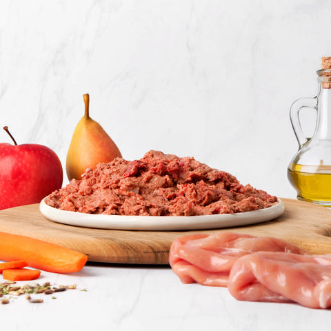 Menü Kaninchen mit Gemüse (BARF, gewolft) Masterfeed