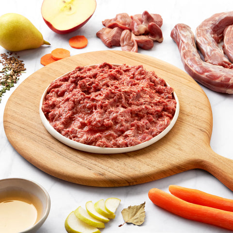 Menü Gans mit Gemüse (BARF, gewolft) Masterfeed